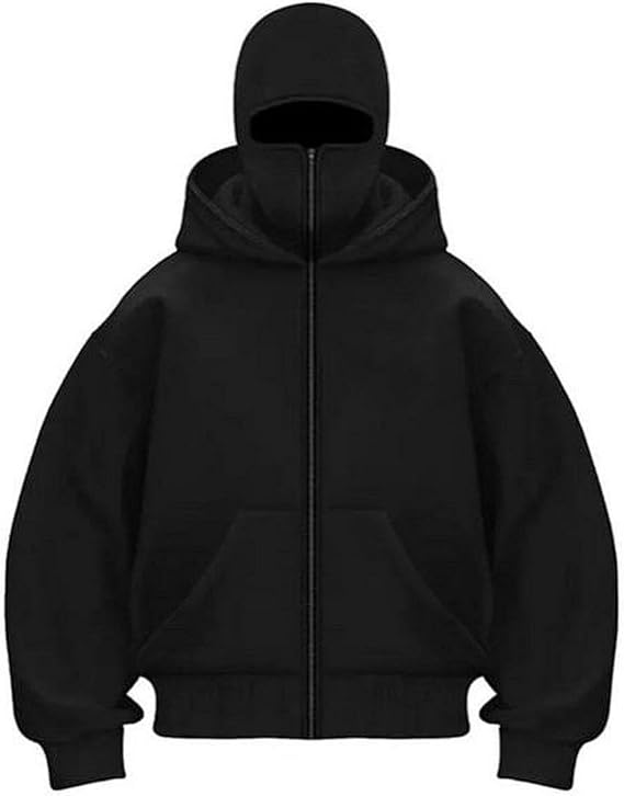 Balaclava Ninja Zipper Hoodie Jacket
