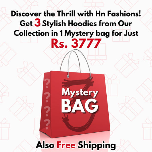 Get 3 Stylish Hoodies From Our Collection in 1 Mystery Bag