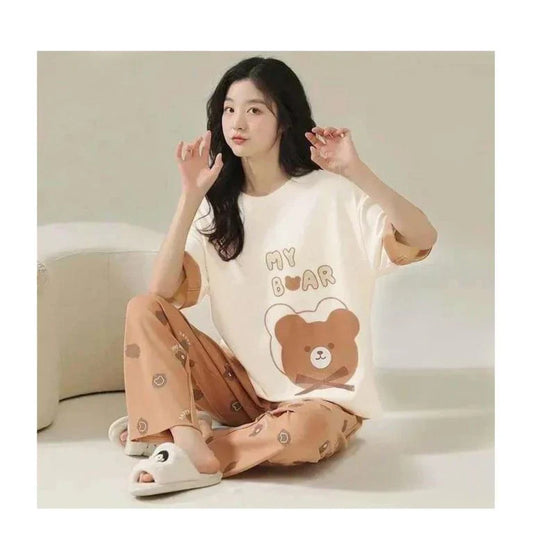 My Bear Printed Pajama Night Suit