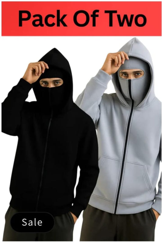 Pack Of Two Ninja Jacket Black & Grey